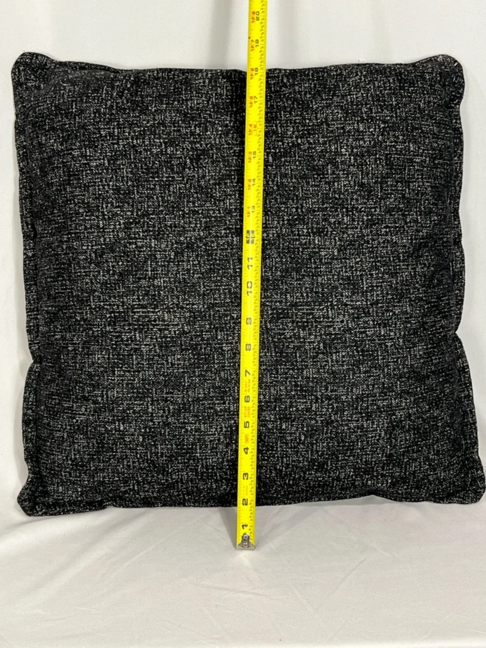Neutral Chenille Decorative Throw Pillow - Gray & Charcoal